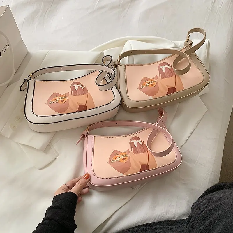 Trendy Street Style Cartoon Black Art Girls Print Messenger Bags Girls Shoulder Bags Custom Logo Women Crossbody Handbags, 3colors
Trendy Street Style Cartoon Black Art Girls Print Messenger Bags Girls Shoulder Bags Custom Logo Women Crossbody Handbags, 3colors
