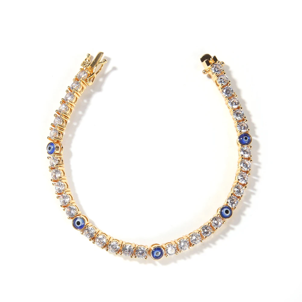 VIAPRO New Arrival Blue Eye Bracelet Anklet AAA CZ Wholesale Women Jewelries Diamond Tennis Bracelets
VIAPRO New Arrival Blue Eye Bracelet Anklet AAA CZ Wholesale Women Jewelries Diamond Tennis Bracelets