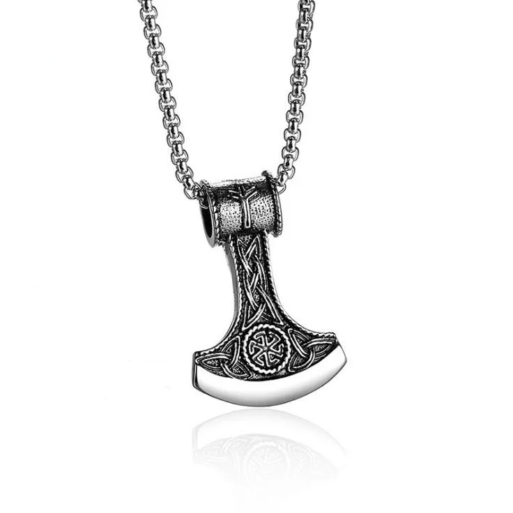 2022 Stainless Steel Chain Nordic Viking Rune Alphabet Amulet Pendant Necklace Hanging Into Men's Cross Supply Wholesale
2022 Stainless Steel Chain Nordic Viking Rune Alphabet Amulet Pendant Necklace Hanging Into Men's Cross Supply Wholesale