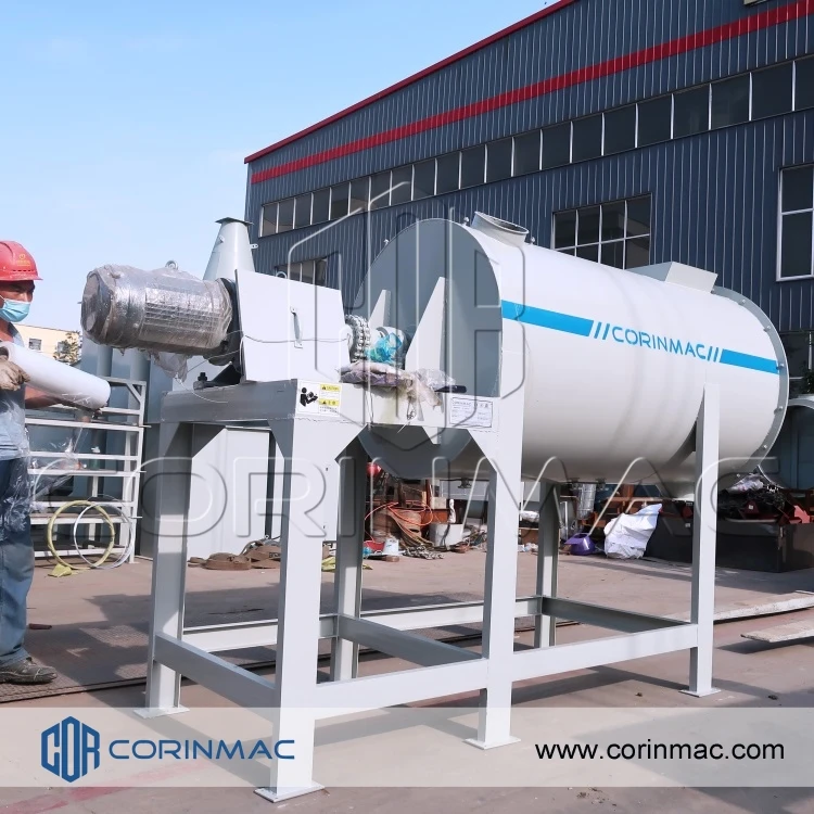 working efficiency cement sand mix inside wall putty powder mortar mixer complete production line