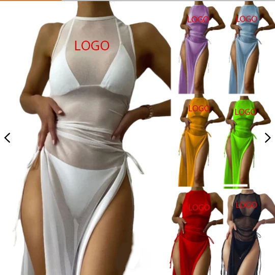 Custom Oem Casual Mesh Cover Up Beach dress Women 3 Piece Set Womans sexy Pleated Beach Dresses women summer, As picture show
Custom Oem Casual Mesh Cover Up Beach dress Women 3 Piece Set Womans sexy Pleated Beach Dresses women summer, As picture show