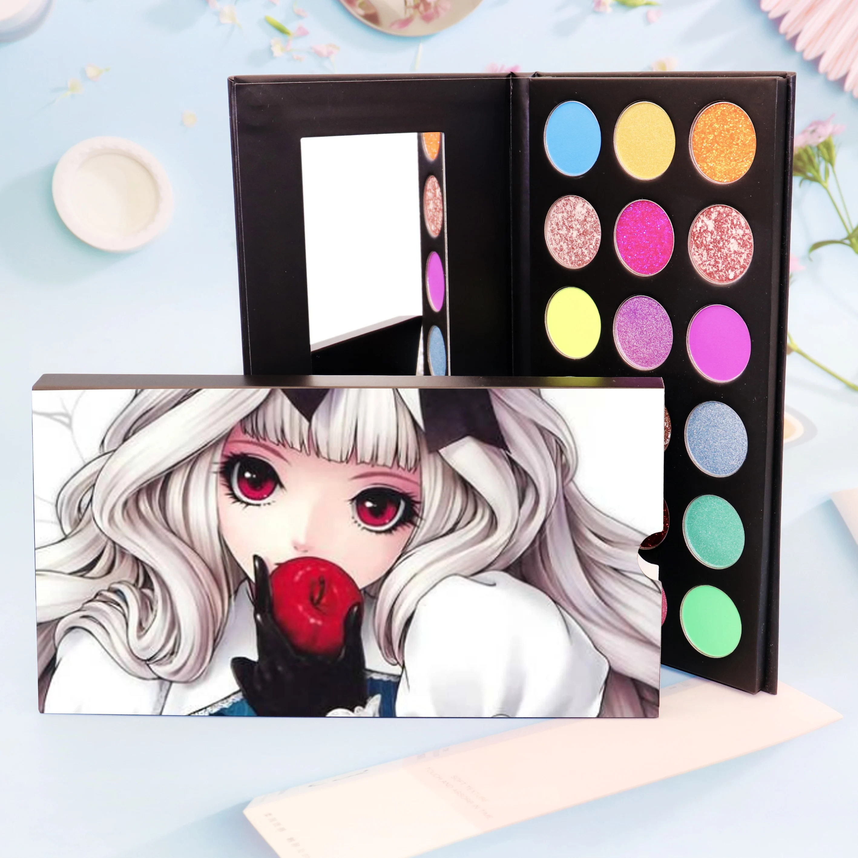 wholesale private label empty eyeshadow pans 26m with black cardboard packaging, 18 colors
wholesale private label empty eyeshadow pans 26m with black cardboard packaging, 18 colors