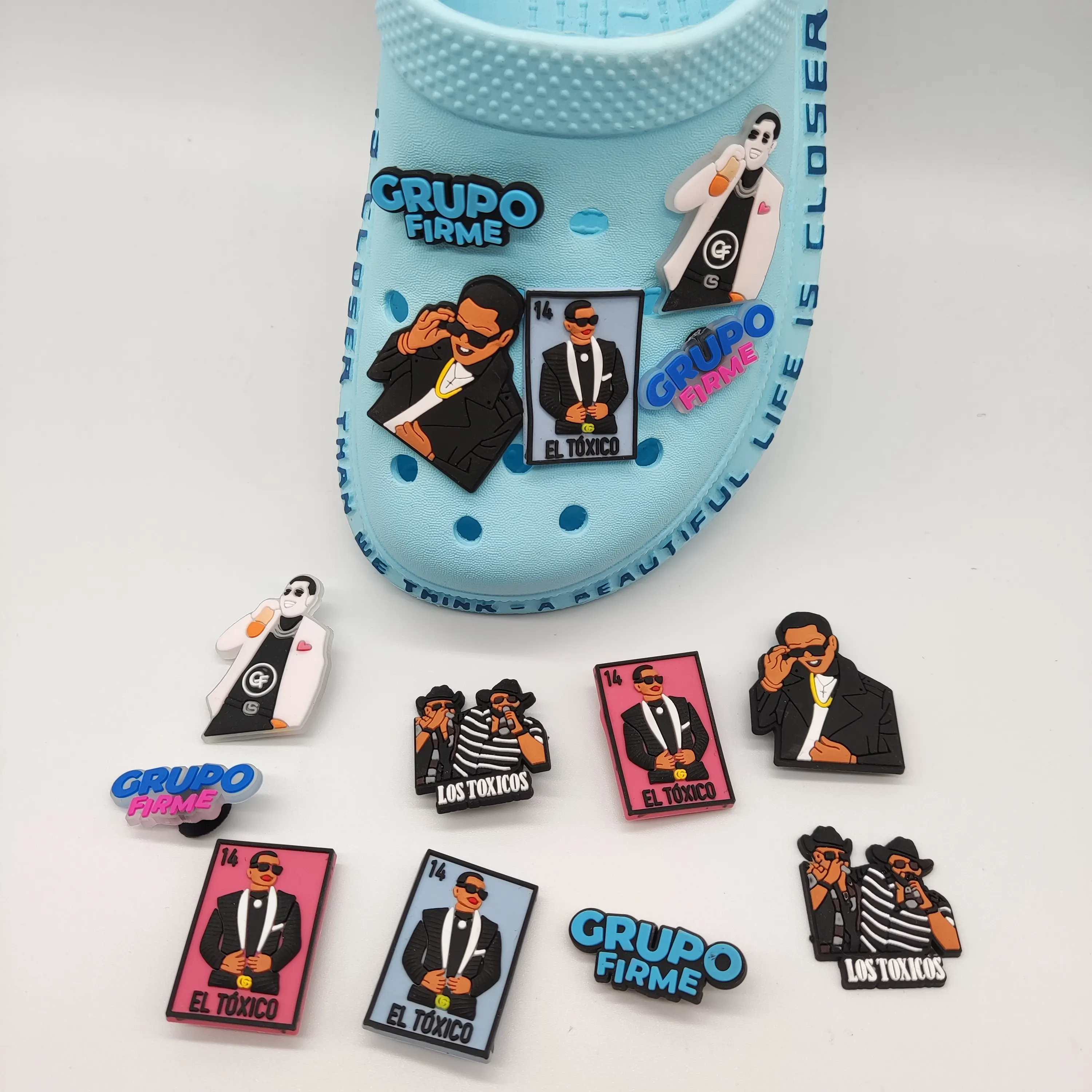 Wholesale Custom Designer Croc Charms for Shoe Decoration Wristband Bracelet Accessories fit Birthday Party Favors Gift 
Wholesale Custom Designer Croc Charms for Shoe Decoration Wristband Bracelet Accessories fit Birthday Party Favors Gift