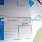 Custom adhesive blank writing paper name label printing roll sticker