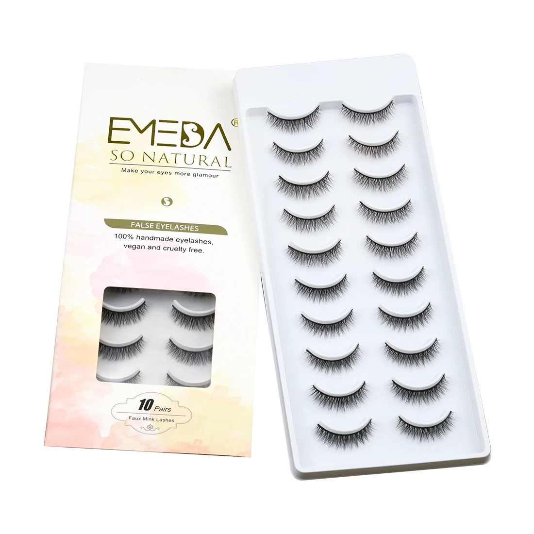 SP27 10 pairs/set curelty free vendors dramatic 3d faux mink eyelashes wiht paper lash box Produced by EMEDA, Black
SP27 10 pairs/set curelty free vendors dramatic 3d faux mink eyelashes wiht paper lash box Produced by EMEDA, Black