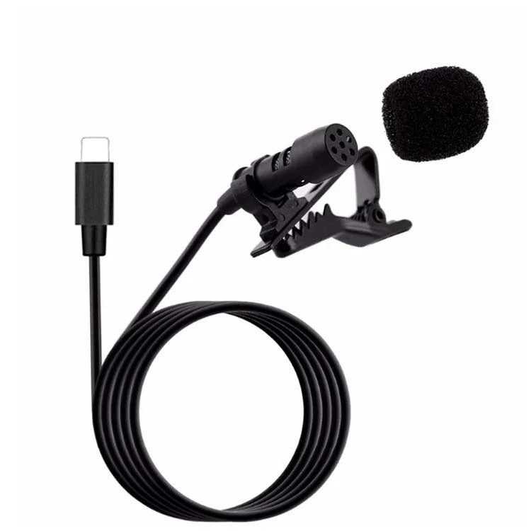 type-c lavalier microphone for smartphone external portable 3.5mm and type-c double connect, Black
type-c lavalier microphone for smartphone external portable 3.5mm and type-c double connect, Black