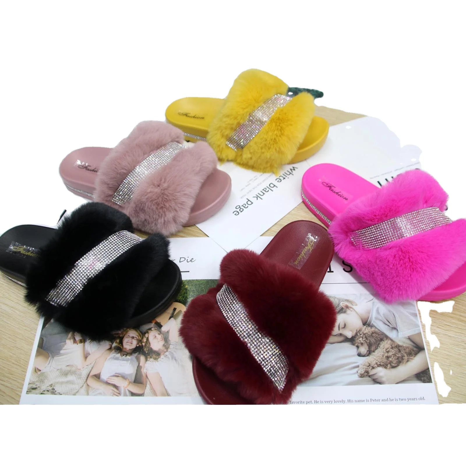 2021 Newest Thick Soled Rhinestone Sandals Lady Slipper Winter High Heel Plush Sandals Slippers For Women, Customized color
2021 Newest Thick Soled Rhinestone Sandals Lady Slipper Winter High Heel Plush Sandals Slippers For Women, Customized color