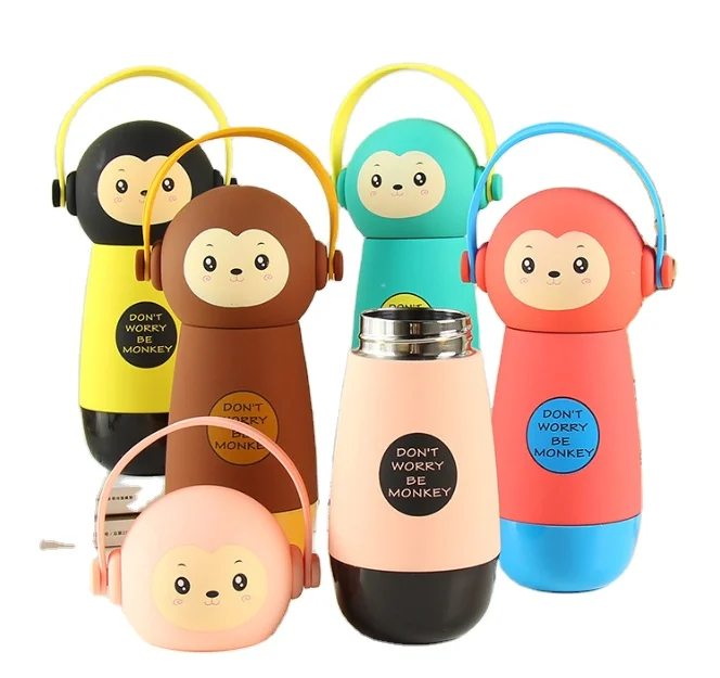 Handle Winter Cartoon Students Vacuum Insulation Cup Mini 3d Bottle Earphone Monkey Water Thermos For Children 260ml, Customized wedding gift set
Handle Winter Cartoon Students Vacuum Insulation Cup Mini 3d Bottle Earphone Monkey Water Thermos For Children 260ml, Customized wedding gift set
