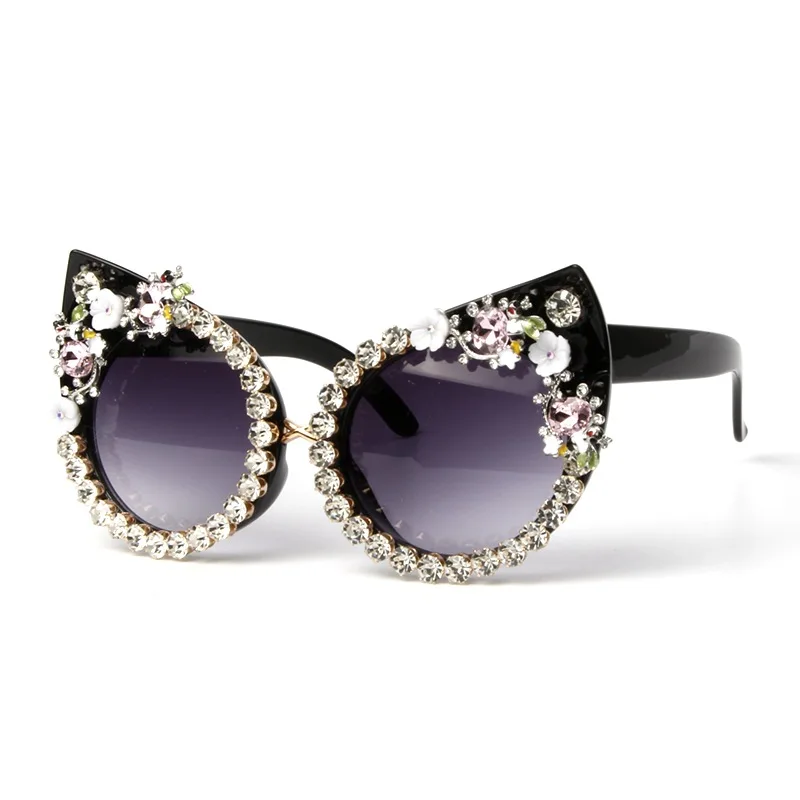 Hot Selling Cat Eye Frame Sunglasses Frame Flower Rhinestone Sunglasses Trend Matching Sunglasses, Colors
Hot Selling Cat Eye Frame Sunglasses Frame Flower Rhinestone Sunglasses Trend Matching Sunglasses, Colors