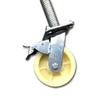 Rubber Wheel Iron Core Mobile Scaffolding Caster Wheel Swivel Caster With Brake