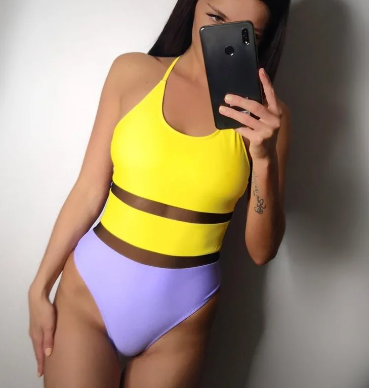 2021 new summer solid color big backless sexy one-piece swimsuit swimsuit high waist, Accept customized
2021 new summer solid color big backless sexy one-piece swimsuit swimsuit high waist, Accept customized