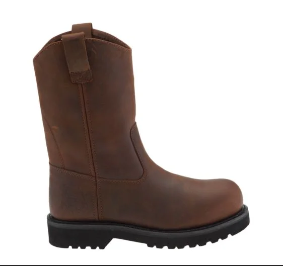 High quality popular genuine leather steel toe rigger waterproof safety shoes, Brown
High quality popular genuine leather steel toe rigger waterproof safety shoes, Brown