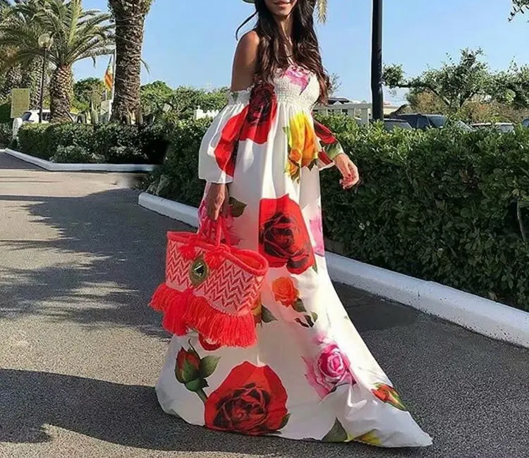 2021 Woman Fashion Custom African Printed Long Dresses Half Sleeve Casual Dresses Ladies, Picture color
2021 Woman Fashion Custom African Printed Long Dresses Half Sleeve Casual Dresses Ladies, Picture color