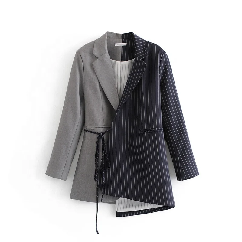 B61925A 2019 Ladies twill and plaid in irregular color and design Women two side patchwork Suit
B61925A 2019 Ladies twill and plaid in irregular color and design Women two side patchwork Suit