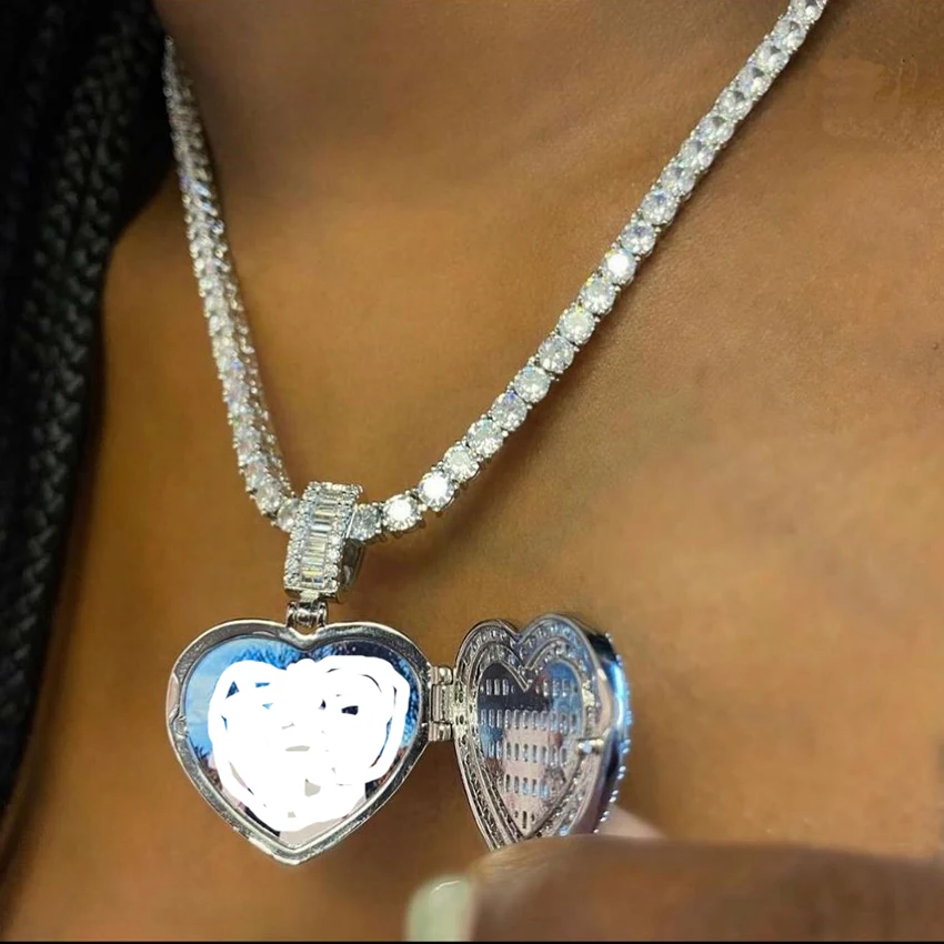 iced out bling women jewelry silver 5a cubic zirconia diamond tennis chain heart picture necklace
iced out bling women jewelry silver 5a cubic zirconia diamond tennis chain heart picture necklace