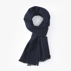 Solid color new autumn winter cashmere woman thickening warm fringed scarf wholesale