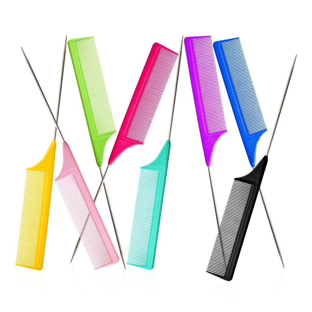 Wholesale Custom Logo High-Quality Sharp Rat Tail Fine Tooth Cutting Parting Comb
Wholesale Custom Logo High-Quality Sharp Rat Tail Fine Tooth Cutting Parting Comb