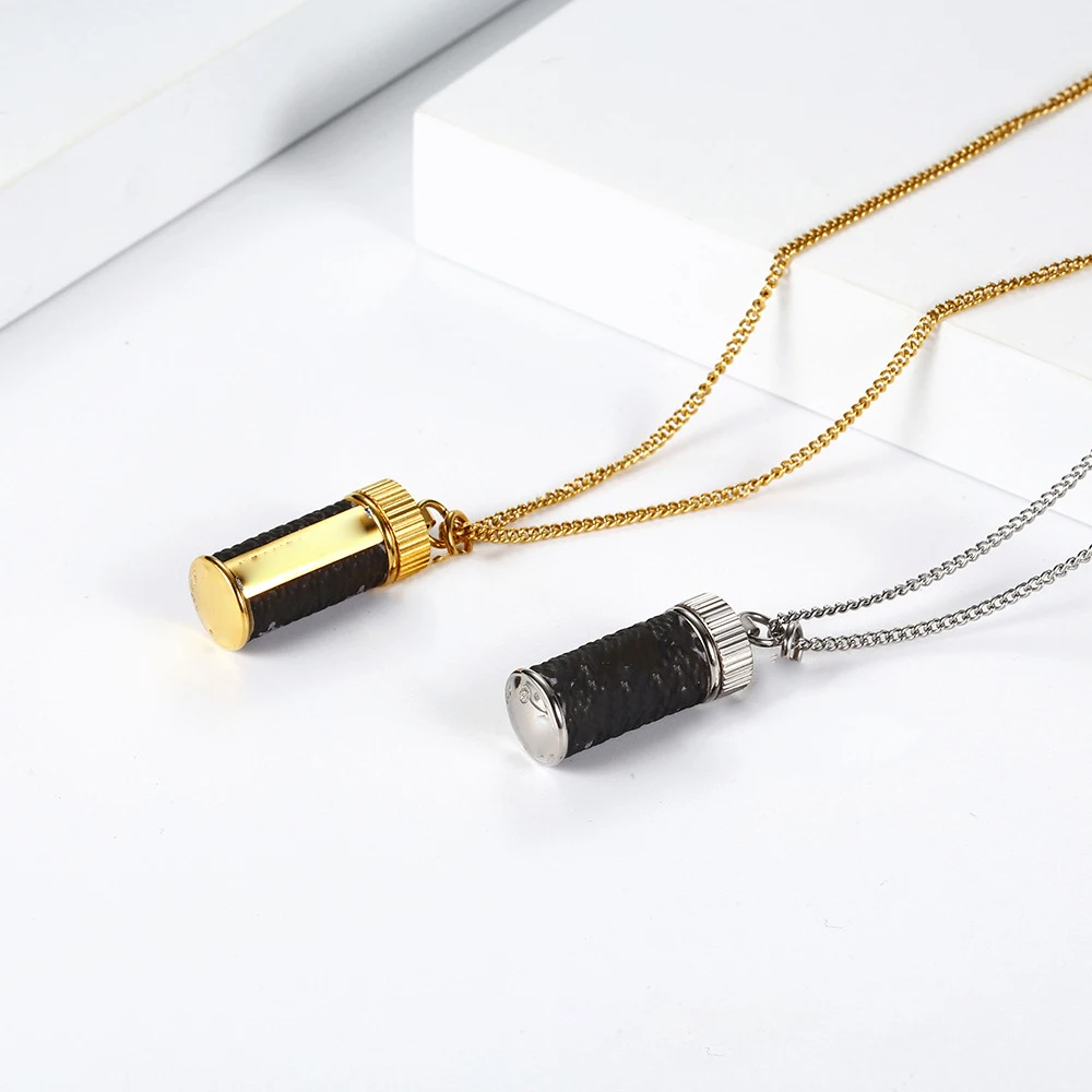 New Style Ingenious Perfume Bottle Pendant Necklace Men Stainless Steel Necklace, Gold,silver
New Style Ingenious Perfume Bottle Pendant Necklace Men Stainless Steel Necklace, Gold,silver