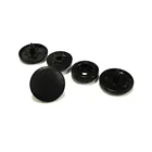 Cheap OEM colorful Black PVC bag four parts fit plastic snap button for PVC bags Slipper
