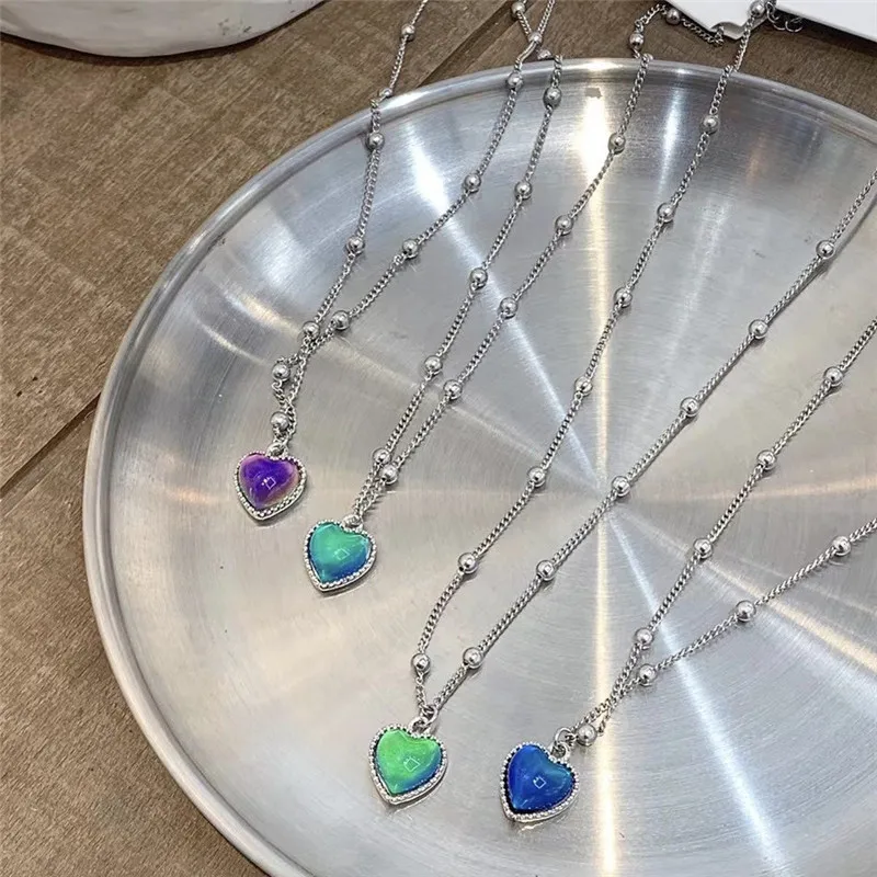Duoying OEM Kalung dainty color change crystal necklace heart pendant durable necklace fashion stainless steel necklace
Duoying OEM Kalung dainty color change crystal necklace heart pendant durable necklace fashion stainless steel necklace