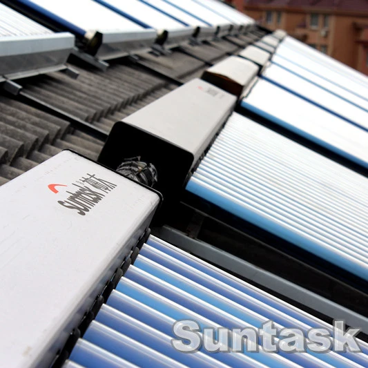 Suntask solar energy hotel hot water supplying project