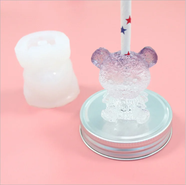 LOVE'N hot sale Amazon Bear DIY high mirror rubber dropping straw silicone resin mold coke drink straw decorative straw cap mold
LOVE'N hot sale Amazon Bear DIY high mirror rubber dropping straw silicone resin mold coke drink straw decorative straw cap mold