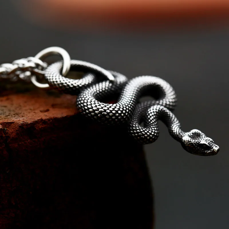 SS8-492P Stainless Steel Unique Fashion Vintage Women Men Snake Stainless Steel Pendant Chain Necklace Jewelry
SS8-492P Stainless Steel Unique Fashion Vintage Women Men Snake Stainless Steel Pendant Chain Necklace Jewelry
