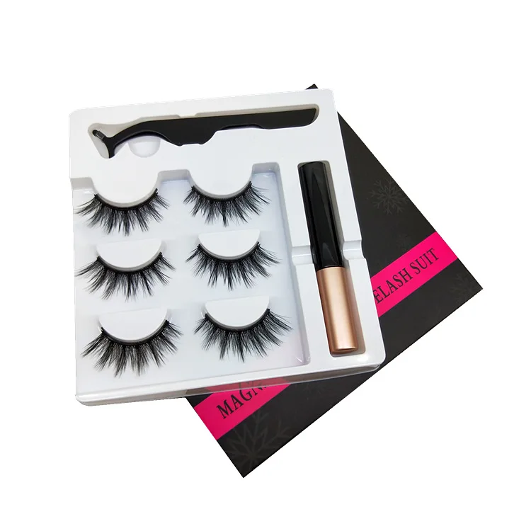 Private Label 3 Pairs Pack 3D Magnetic Eyelashes Magnetic Eyeliner Kit Magnet False Eyelashes Magnetic, Black color
Private Label 3 Pairs Pack 3D Magnetic Eyelashes Magnetic Eyeliner Kit Magnet False Eyelashes Magnetic, Black color