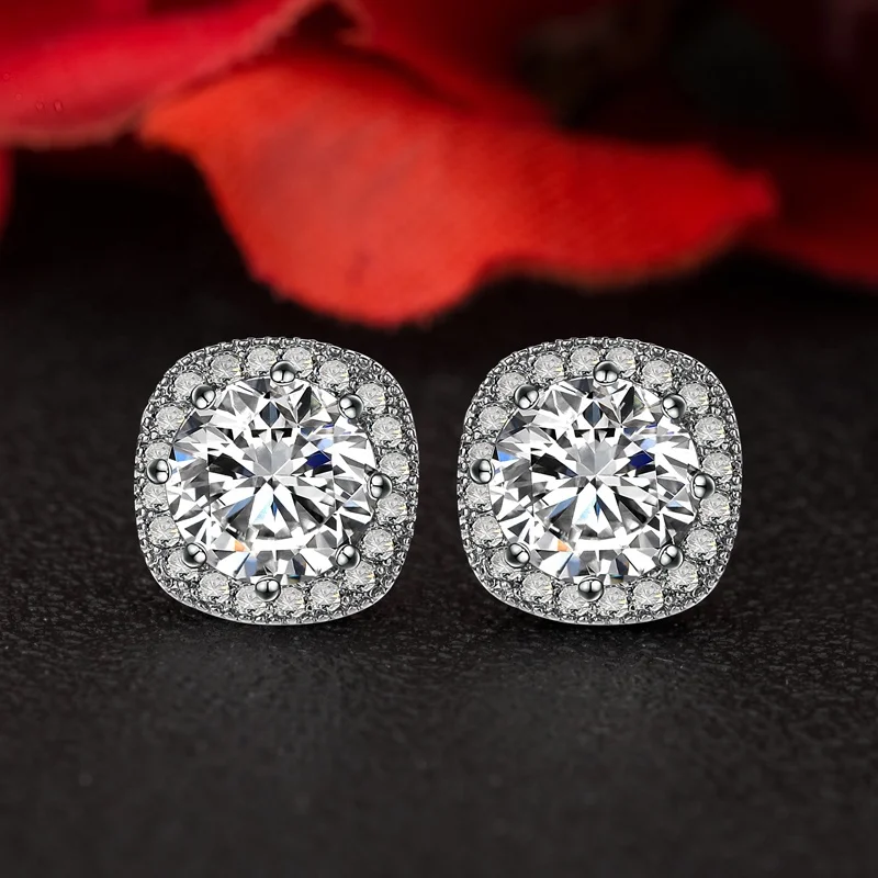 Hot sale jewelry ear fashion Real gold plated zircon stud earrings for women party wedding ear studs In stock
Hot sale jewelry ear fashion Real gold plated zircon stud earrings for women party wedding ear studs In stock