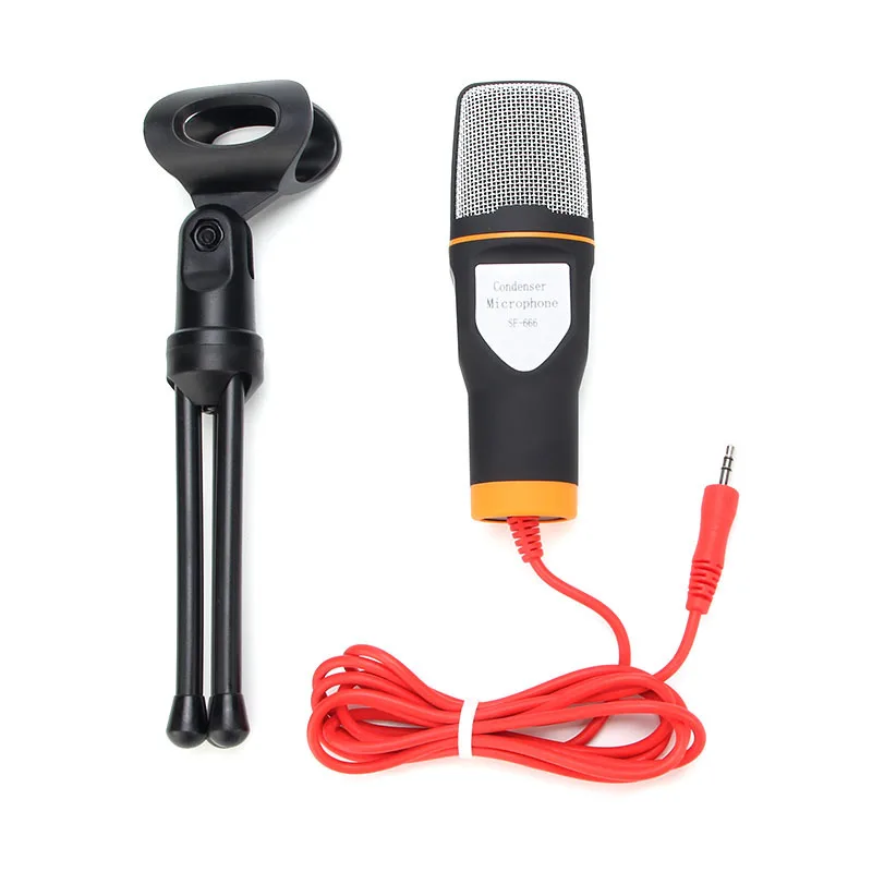 Professional condenser microphone for laptop computer 3.5mm cable studio microphone with tripod desktop stand
Professional condenser microphone for laptop computer 3.5mm cable studio microphone with tripod desktop stand