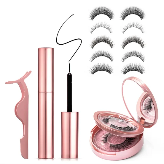 Factory wholesale artificial fiber eyelash vendor 25 mm 3d fluffy 5 magnetic eyeliner and eyelashes kit, Black color
Factory wholesale artificial fiber eyelash vendor 25 mm 3d fluffy 5 magnetic eyeliner and eyelashes kit, Black color