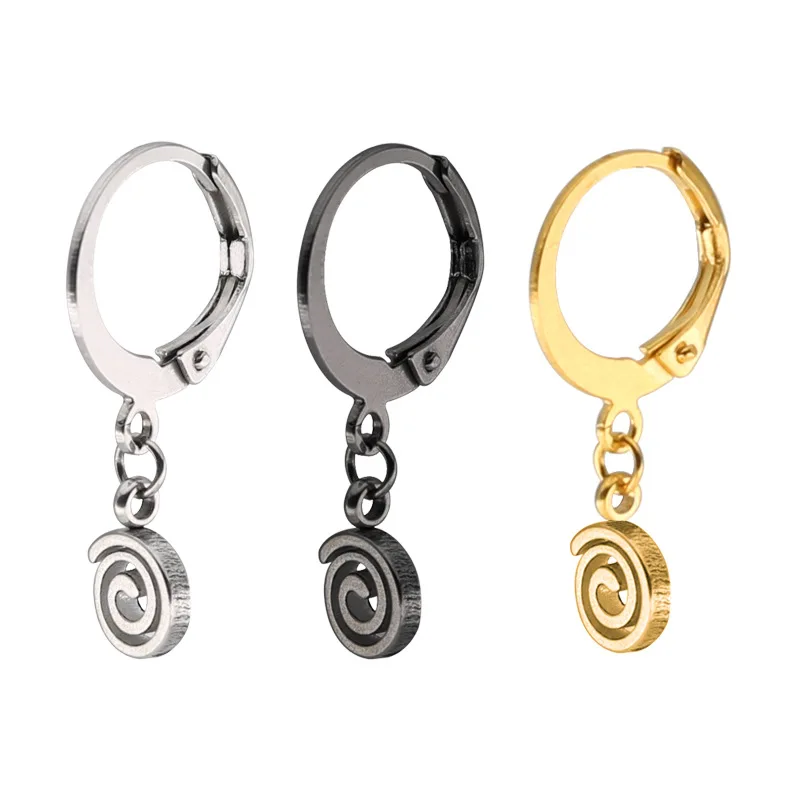 HONGTONG Factory Outlet Amazon Hot Selling High Quality Stainless Steel Rotating Round Corrugated Pendant Earrings, Picture
HONGTONG Factory Outlet Amazon Hot Selling High Quality Stainless Steel Rotating Round Corrugated Pendant Earrings, Picture