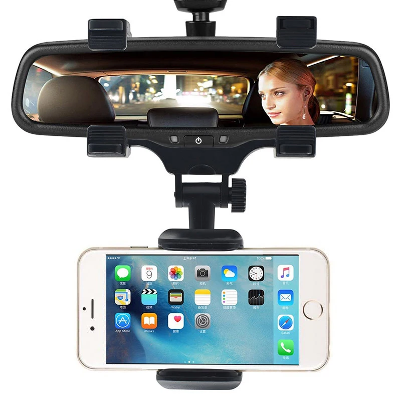 Flexible 360 Angle Rearview Mirror Mount Mobile Phone Holder Car Phone Holder for car
Flexible 360 Angle Rearview Mirror Mount Mobile Phone Holder Car Phone Holder for car