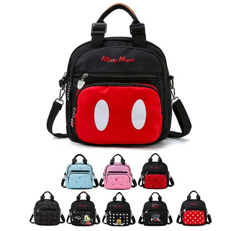 2021 Custom cute cartoon mickey and Minnie print baby small square mummy bag diaper backpack, Customized colors
2021 Custom cute cartoon mickey and Minnie print baby small square mummy bag diaper backpack, Customized colors