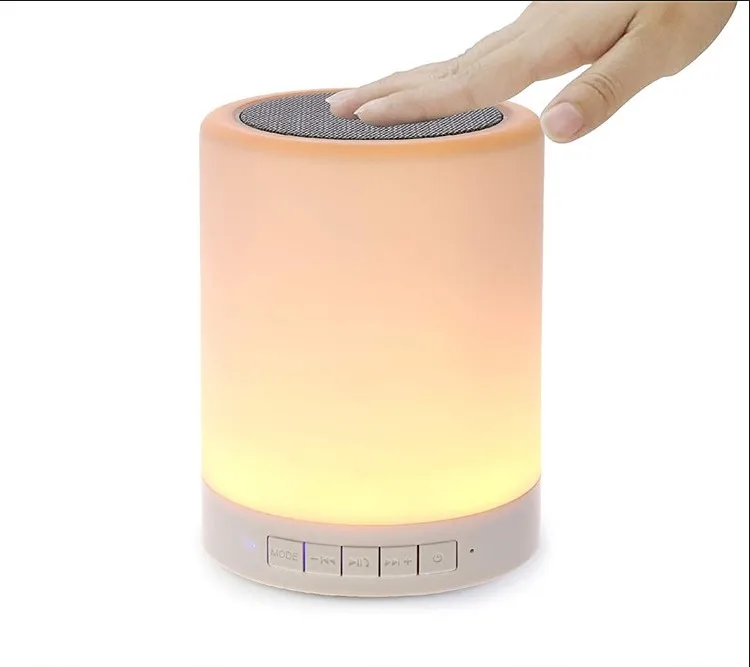 Christmas gift portable wireless touch night light led bluetooth speaker, White
Christmas gift portable wireless touch night light led bluetooth speaker, White