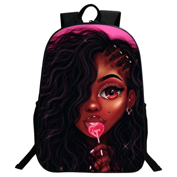 Black Art African American Girl Afro Girls Backpack children Bookbag For Students Kids School Bags Set, Customized kids school bags backpack
Black Art African American Girl Afro Girls Backpack children Bookbag For Students Kids School Bags Set, Customized kids school bags backpack