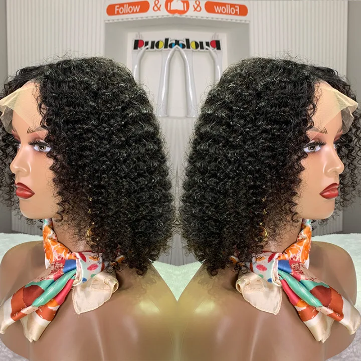New Arrival Natural Hairline Human Hair Black Jerry Curl Short 13*1 Transparent Lace Wig For Women
New Arrival Natural Hairline Human Hair Black Jerry Curl Short 13*1 Transparent Lace Wig For Women