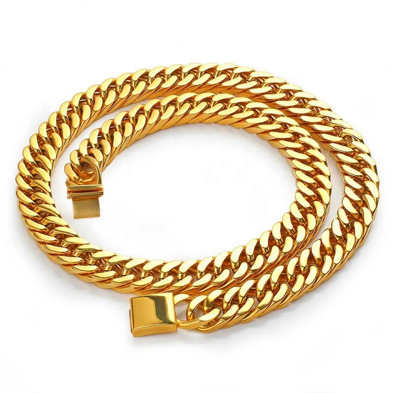 Wholesale Hot Selling 18K Gold Four Side Grinded Button Necklace Stainless Steel Cuban Necklace Bracelet, Gold ,silver
Wholesale Hot Selling 18K Gold Four Side Grinded Button Necklace Stainless Steel Cuban Necklace Bracelet, Gold ,silver