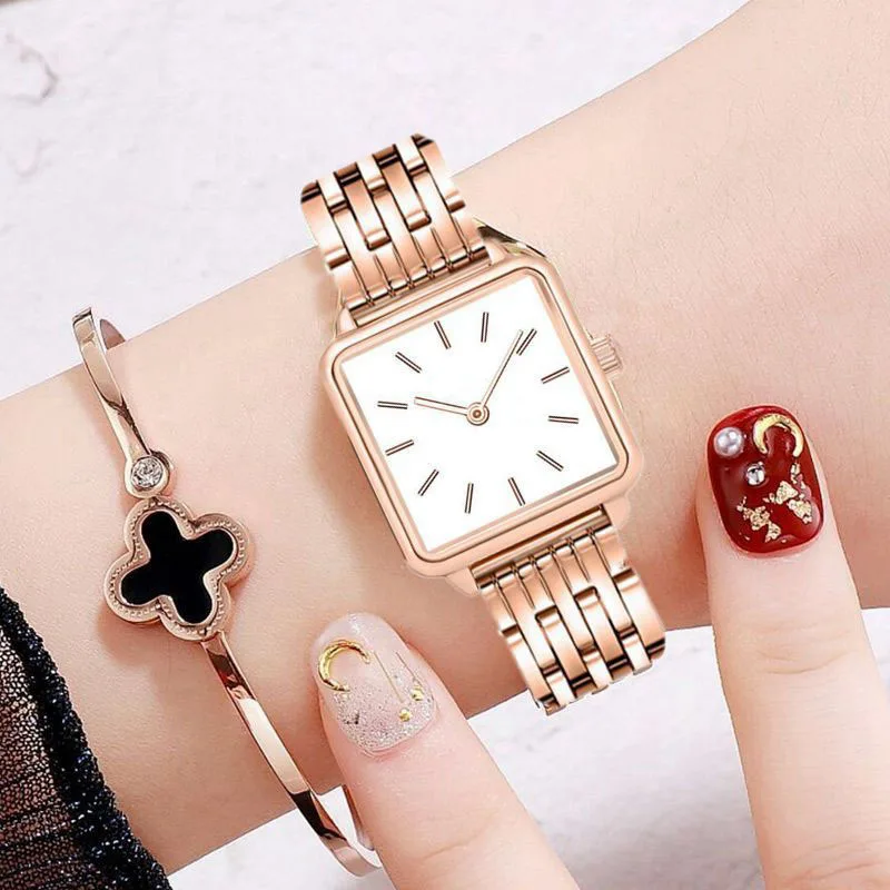 Hot Selling Without Logo Watch Square Rose Gold Quartz Women Watch Wrist Watch With Stainless Steel Strap, As the picture
Hot Selling Without Logo Watch Square Rose Gold Quartz Women Watch Wrist Watch With Stainless Steel Strap, As the picture