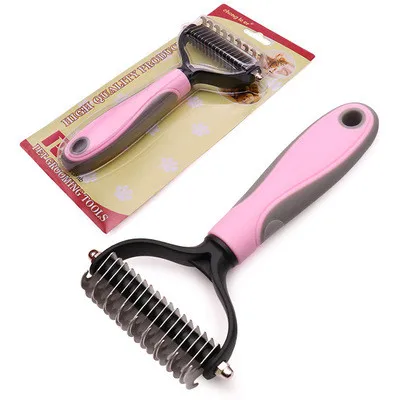 Self cleaning pet hair comb Dog Hair Trimmer Comb Stainless Steel Stripe Grooming cat comb pet hair removal tool
Self cleaning pet hair comb Dog Hair Trimmer Comb Stainless Steel Stripe Grooming cat comb pet hair removal tool
