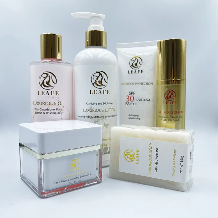 Luxurious Cream Lotion Serum Soap Protection Kit Skin Clarifying Lightening Glowing Products, Snow white
Luxurious Cream Lotion Serum Soap Protection Kit Skin Clarifying Lightening Glowing Products, Snow white