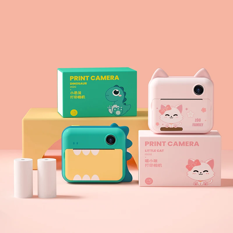 P1 Kids WIFI Printing Camera 1080P Instant Dinosaur Cat Children Video Record Camera Printer With Lanyard Cartoon Photo Sticker
P1 Kids WIFI Printing Camera 1080P Instant Dinosaur Cat Children Video Record Camera Printer With Lanyard Cartoon Photo Sticker