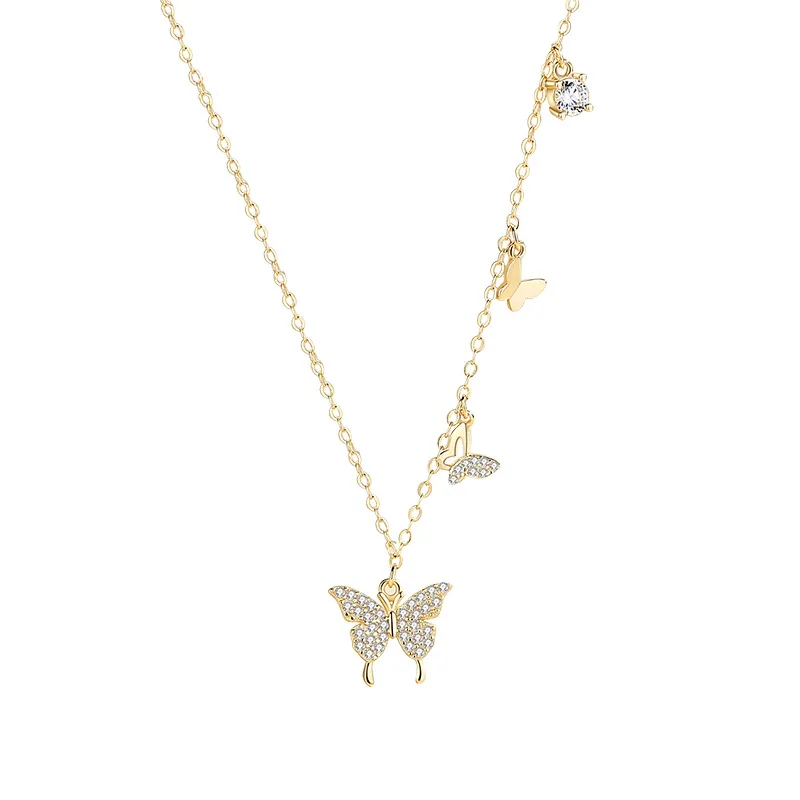Fine jewelry dainty sterling silver 925 chain zircon diamond butterfly pendant necklace women collar choker
Fine jewelry dainty sterling silver 925 chain zircon diamond butterfly pendant necklace women collar choker