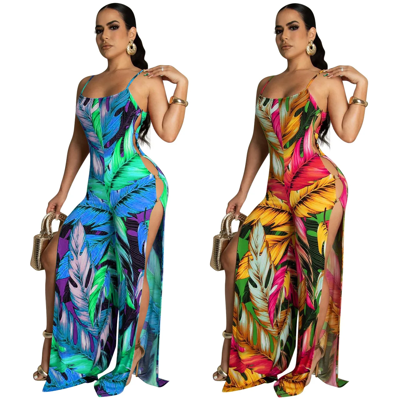 2022 Summer Women Wideleg Jumpsuit 2022 Sexy Lady Jumpsuits Elegant Y2K Sleeveless Slipknot Wide Leg Floral Jumpsuit Women
2022 Summer Women Wideleg Jumpsuit 2022 Sexy Lady Jumpsuits Elegant Y2K Sleeveless Slipknot Wide Leg Floral Jumpsuit Women