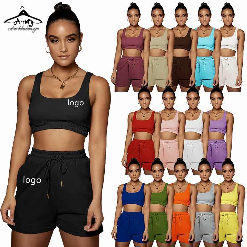 2022 Custom logo summer vest top and Short Sets Women Sweat Suits 2 Two Piece Pants Set for women
2022 Custom logo summer vest top and Short Sets Women Sweat Suits 2 Two Piece Pants Set for women
