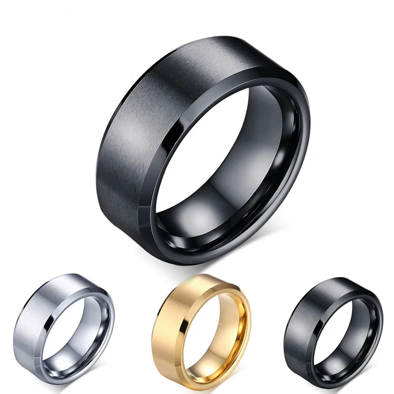 VRIUA Fashion Charm Jewelry Gold Silver Black Dull Light Polish Ring Men Stainless Steel Men Lovers Wedding Jewelry Gift
VRIUA Fashion Charm Jewelry Gold Silver Black Dull Light Polish Ring Men Stainless Steel Men Lovers Wedding Jewelry Gift