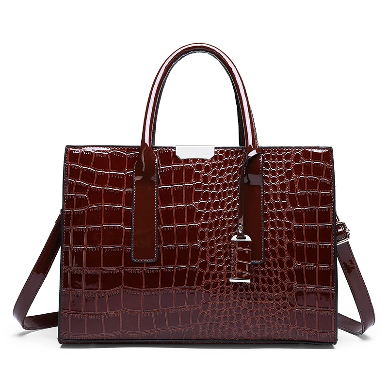 2021 Fashion design women handbag PU leather crocodile pattern handbags for Women, Brown,black,red
2021 Fashion design women handbag PU leather crocodile pattern handbags for Women, Brown,black,red