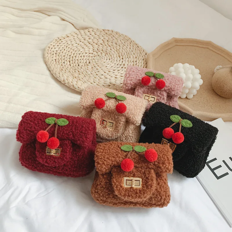 2021 New Fashion Children Cute Handbags Lovely Girls Gift Cherry Crossbody Luxury Designer Fur Mini Kid Purses and Handbags, 5 colors
2021 New Fashion Children Cute Handbags Lovely Girls Gift Cherry Crossbody Luxury Designer Fur Mini Kid Purses and Handbags, 5 colors