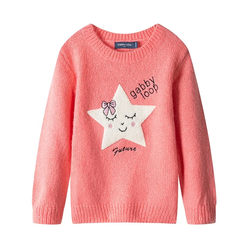 Gabby Loop Kids Anti-Pilling Soft Pink Woolen Cute Sweaters Design Jacquard Star Letter Pattern
Gabby Loop Kids Anti-Pilling Soft Pink Woolen Cute Sweaters Design Jacquard Star Letter Pattern