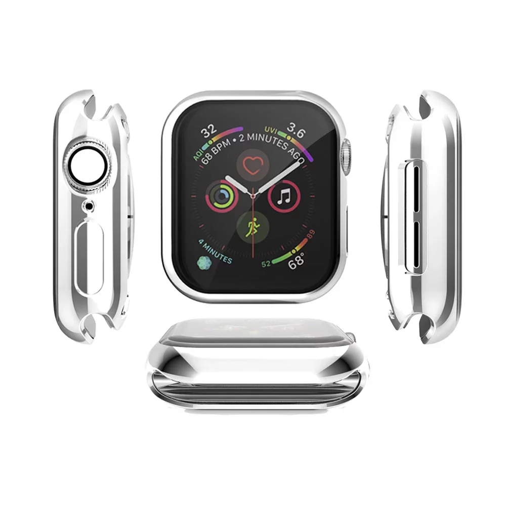 Bumper Cover Soft TPU for Apple Watch series for 7/6/ 5/4/3/se Protective watch case for iWatch 41mm 45mm 38mm 40mm 42mm 44mm, 7 colors
Bumper Cover Soft TPU for Apple Watch series for 7/6/ 5/4/3/se Protective watch case for iWatch 41mm 45mm 38mm 40mm 42mm 44mm, 7 colors